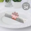 Big Dot Of Happiness Pink Rose Gold Birthday - Happy Birthday Party Paper Napkin Holder - Napkin Rings - Set Of 24