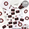 Big Dot Of Happiness Flannel Fling Before The Ring - Buffalo Plaid Bachelorette Party Candy Favor Sticker Kit - 304 Pc