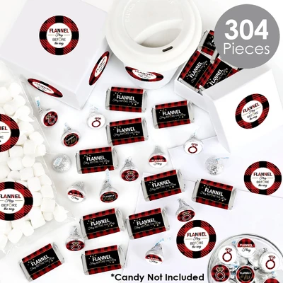 Big Dot Of Happiness Flannel Fling Before The Ring - Buffalo Plaid Bachelorette Party Candy Favor Sticker Kit - 304 Pc 1 Big Dot Of Happiness Flannel Fling Before The Ring - Buffalo Plaid Bachelorette Party Candy Favor Sticker Kit - 304 Pc