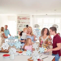 Big Dot Of Happiness Winter Wonderland - Snowflake Holiday Party And Winter Wedding Centerpiece Sticks - Showstopper Table Toppers - 35 Pieces -Anagram Shop GUEST bfd29168 6199 49e2 a5c0 f8355bbb0d89