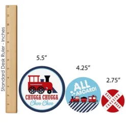 Big Dot Of Happiness Railroad Party Crossing - Steam Train Birthday Party Or Baby Shower Decor And Confetti - Terrific Table Centerpiece Kit - 30 Ct 11 Big Dot Of Happiness Railroad Party Crossing - Steam Train Birthday Party Or Baby Shower Decor And Confetti - Terrific Table Centerpiece Kit - 30 Ct -Anagram Shop GUEST bffd3fce 2b46 42d6 9e3f 12f917a4fa15