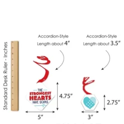 Big Dot Of Happiness Happy Heartiversary - CHD Awareness Hanging Decor - Party Decoration Swirls - Set Of 40 -Anagram Shop GUEST c041b38e 62c4 4b13 918c dca731ea3ad6