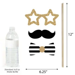 Big Dot Of Happiness Mr. And Mr. - Gold - Gay Wedding Photo Booth Props Kit - 20 Count -Anagram Shop GUEST c0d60e4b 299f 463d bb85 700f15f34847