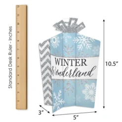 Big Dot Of Happiness Winter Wonderland - Snowflake Holiday Party And Winter Wedding Decor And Confetti - Terrific Table Centerpiece Kit - Set Of 30 -Anagram Shop GUEST c3842c47 337a 46f7 8e18 deaa03f34e24