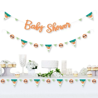 Big Dot Of Happiness Let's Hang - Sloth - Baby Shower Letter Banner Decoration - 36 Banner Cutouts And Baby Shower Banner Letters 1 Big Dot Of Happiness Let's Hang - Sloth - Baby Shower Letter Banner Decoration - 36 Banner Cutouts And Baby Shower Banner Letters