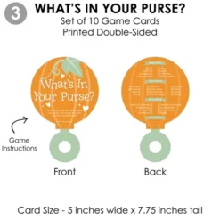 Big Dot Of Happiness Little Pumpkin - Baby Shower Games Who Knows Mommy Best, Mommy Or Daddy Quiz, What’s In Your Purse And Oh Baby - Gamerific Bundle -Anagram Shop GUEST c47599b7 006c 4a37 a355 7a8965300306