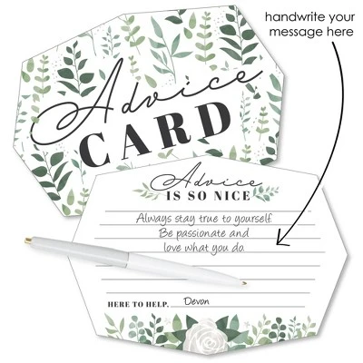 Big Dot Of Happiness Boho Botanical - Wish Card Greenery Party Activities - Shaped Advice Cards Game - Set Of 20 1 Big Dot Of Happiness Boho Botanical - Wish Card Greenery Party Activities - Shaped Advice Cards Game - Set Of 20