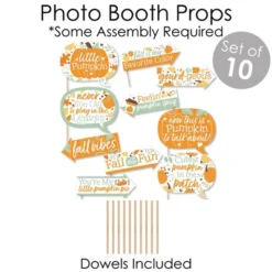 Big Dot Of Happiness Little Pumpkin - Banner And Photo Booth Decorations - Fall Birthday Party Or Baby Shower Supplies Kit - Doterrific Bundle -Anagram Shop GUEST c511ad04 d363 4d14 9293 6b161ab3c96d