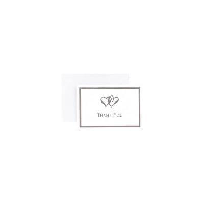 Masterpiece Studios Great Papers! Silver Foil Double Heart Thank You Note Cards And Envelopes 145000 1 Masterpiece Studios Great Papers! Silver Foil Double Heart Thank You Note Cards And Envelopes 145000