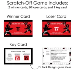 Big Dot Of Happiness Karate Master - Martial Arts Birthday Party Game Scratch Off Cards - 22 Count -Anagram Shop GUEST c5ec4fde 2952 483d 86e1 6c35082b78bc
