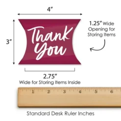 Big Dot Of Happiness Burgundy Elegantly Simple - Favor Gift Boxes - Guest Party Favors Petite Pillow Boxes - Set Of 20 -Anagram Shop GUEST c6718ead 035b 4c56 aefd 2bed8685b471