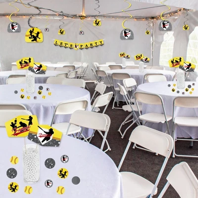 Big Dot Of Happiness Grand Slam - Fastpitch Softball - Birthday Party Or Baby Shower Supplies Decoration Kit - Decor Galore Party Pack - 51 Pieces 2 Big Dot Of Happiness Grand Slam - Fastpitch Softball - Birthday Party Or Baby Shower Supplies Decoration Kit - Decor Galore Party Pack - 51 Pieces - Image 2