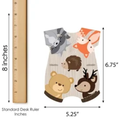 Big Dot Of Happiness Woodland Creatures - Picture Bingo Cards And Markers - Baby Shower Shaped Bingo Game - Set Of 18 -Anagram Shop GUEST c725e60f bf30 4532 a6c8 4fd0e5161474