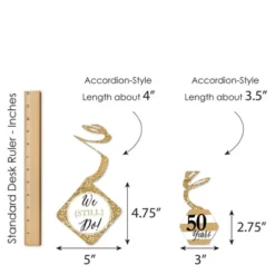 Big Dot Of Happiness We Still Do - 50th Wedding Anniversary - Anniversary Party Hanging Decor - Party Decoration Swirls - Set Of 40 -Anagram Shop GUEST c7e49d5a e451 49c7 9f8b c664aafd181d