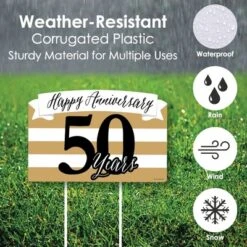 Big Dot Of Happiness We Still Do - 50th Wedding Anniversary - Anniversary Party Yard Sign Lawn Decorations-Happy Anniversary 50 Years Party Yardy Sign -Anagram Shop GUEST c87c1145 937d 4777 b8a6 8f059ff6388c