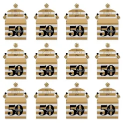 Big Dot Of Happiness We Still Do - 50th Wedding Anniversary - Treat Box Party Favors - Anniversary Party Goodie Gable Boxes - Set Of 12 -Anagram Shop GUEST c8c4b544 3fa6 4c81 8195 d169730c600a