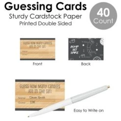 Big Dot Of Happiness Bump, Set, Spike - Volleyball - How Many Candies Baby Shower Or Birthday Party Game - 1 Stand And 40 Cards - Candy Guessing Game -Anagram Shop GUEST c9021e64 f0db 4a02 99d7 690612f2cbff