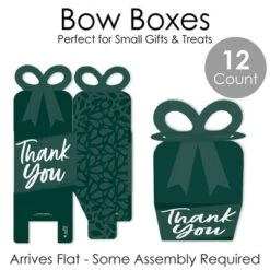 Big Dot Of Happiness Emerald Elegantly Simple - Square Favor Gift Boxes - Guest Party Favors Bow Boxes - Set Of 12 -Anagram Shop GUEST cac670fb bfb3 4258 a5c0 7ebc7bfb6397