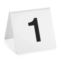 Juvale Set Of 25 Acrylic Table Numbers For Wedding Receptions, Plastic Tent Cards Numbered 1-25 For Restaurants, 3 X 2.75 X 2.5 In -Anagram Shop GUEST cacdb95e f071 438f 9140 451a4f0d2308