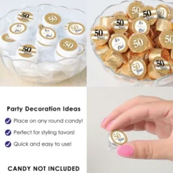 Big Dot Of Happiness We Still Do - 50th Wedding Anniversary - Anniversary Party Small Round Candy Stickers - Party Favor Labels - 324 Count -Anagram Shop GUEST cb5858bb bac8 4c98 8fe3 32131ba3454b