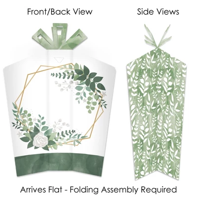 Big Dot Of Happiness Boho Botanical - Table Decorations - Greenery Party Fold And Flare Centerpieces - 10 Count 2 Big Dot Of Happiness Boho Botanical - Table Decorations - Greenery Party Fold And Flare Centerpieces - 10 Count - Image 2