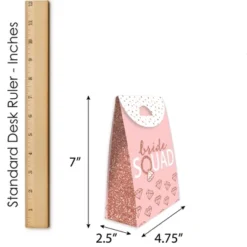 Big Dot Of Happiness Bride Squad - Rose Gold Bridal Shower Or Bachelorette Gift Favor Bags - Party Goodie Boxes - Set Of 12 -Anagram Shop GUEST cb901feb 2124 4ec3 8a98 ba3a0a999914
