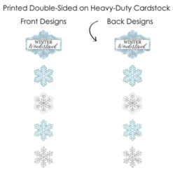 Big Dot Of Happiness Winter Wonderland - Snowflake Holiday Party And Winter Wedding Centerpiece Sticks - Showstopper Table Toppers - 35 Pieces -Anagram Shop GUEST cc4ac250 dea0 4198 b2d9 2e709ccf08f9