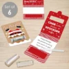 Big Dot Of Happiness Jolly Santa Claus - DIY Assorted Christmas Party Cash Holder Gift - Funny Money Cards - Set Of 6