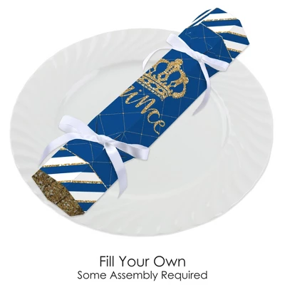 Big Dot Of Happiness Royal Prince Charming - No Snap Baby Shower Or Birthday Party Table Favors - DIY Cracker Boxes - Set Of 12 1 Big Dot Of Happiness Royal Prince Charming - No Snap Baby Shower Or Birthday Party Table Favors - DIY Cracker Boxes - Set Of 12