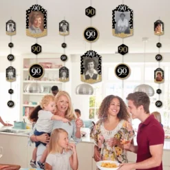 Big Dot Of Happiness Adult 90th Birthday - Gold - Birthday Party Vertical Photo Garland 35 Pieces -Anagram Shop GUEST cd44444d 7d32 46a7 ba98 bb9b87ac4026