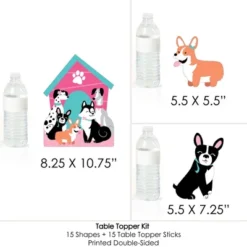 Big Dot Of Happiness Pawty Like A Puppy Girl - Pink Dog Baby Shower Or Birthday Party Centerpiece Sticks - Table Toppers - Set Of 15 -Anagram Shop GUEST cd566d8e 8737 4fe5 b037 9015113e362d