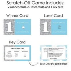Big Dot Of Happiness 1st Birthday Boy - Fun To Be One - First Birthday Party Game Scratch Off Cards - 22 Count 6 Big Dot Of Happiness 1st Birthday Boy - Fun To Be One - First Birthday Party Game Scratch Off Cards - 22 Count -Anagram Shop GUEST cdd608ab cabc 48ba 9485 7d376422758b