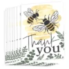 Big Dot Of Happiness Little Bumblebee - Bee Baby Shower Or Birthday Party Thank You Cards (8 Count)