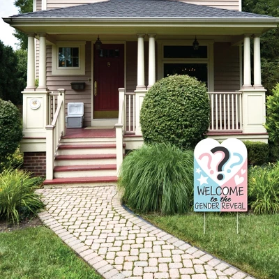 Big Dot Of Happiness Baby Gender Reveal - Party Decorations - Team Boy Or Girl Party Welcome Yard Sign 2 Big Dot Of Happiness Baby Gender Reveal - Party Decorations - Team Boy Or Girl Party Welcome Yard Sign - Image 2