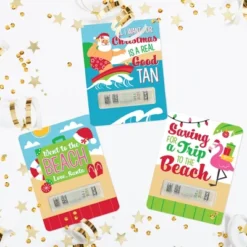 Big Dot Of Happiness Tropical Christmas DIY Assorted Beach Santa Holiday Party Cash Holder Gift Funny Money Cards Set Of 6 -Anagram Shop GUEST ceade51e e8cf 4bf1 8c25 b65d689d6e6f