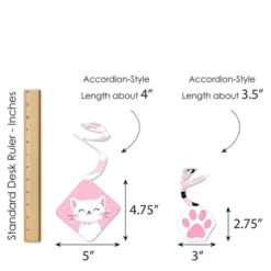 Big Dot Of Happiness Purr-fect Kitty Cat - Kitten Meow Baby Shower Or Birthday Party Hanging Decor - Party Decoration Swirls - Set Of 40 -Anagram Shop GUEST cebf49a8 3d6b 41fa 8002 7e21669daaa8