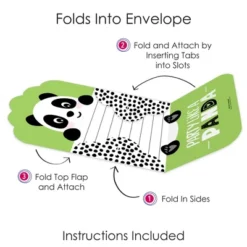 Big Dot Of Happiness Party Like A Panda Bear - Fill-In Cards - Baby Shower Or Birthday Party Fold And Send Invitations - Set Of 8 -Anagram Shop GUEST cf9d2d1e 9b45 4e2e b0cb 40d251794b51