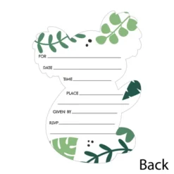 Big Dot Of Happiness Koala Cutie - Shaped Fill-In Invitations - Bear Birthday Party And Baby Shower Invitation Cards With Envelopes - Set Of 12 6 Big Dot Of Happiness Koala Cutie - Shaped Fill-In Invitations - Bear Birthday Party And Baby Shower Invitation Cards With Envelopes - Set Of 12 -Anagram Shop GUEST cfbb7d6d 34a6 4583 b4ae 79ad31beec10