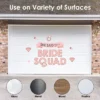 Big Dot Of Happiness Bride Squad - Peel And Stick Rose Gold Bridal Shower Or Bachelorette Party Decoration - Wall Decals Backdrop