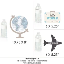 Big Dot Of Happiness Precious Cargo - Blue - Boy Baby Shower Centerpiece Sticks - Table Toppers - Set Of 15 -Anagram Shop GUEST d15443a9 8d13 4106 8eed 2c2296c7114d