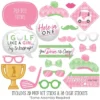 Big Dot Of Happiness Golf Girl - Pink Birthday Party Or Baby Shower Photo Booth Props Kit - 20 Count