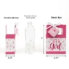 Big Dot Of Happiness It's A Girl - Pink Baby Shower Favor Boxes - Set Of 12