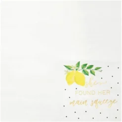 Sparkle And Bash 100 Pack She Found Her Main Squeeze Napkins, Lemon Party Supplies For Bridal Shower -Anagram Shop GUEST d32ad065 0c31 433e 86a4 cb2fe90f6212