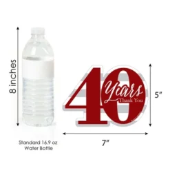 Big Dot Of Happiness We Still Do - 40th Wedding Anniversary - Shaped Thank You Cards - Anniversary Party Thank You Cards With Envelopes - Set Of 12 -Anagram Shop GUEST d34d1956 aedd 48ab a86b 5fce18ce86a8