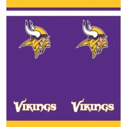 NFL 3ct Minnesota Vikings Football Reusable Tablecloth
