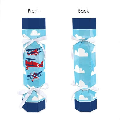 Big Dot Of Happiness Taking Flight - Airplane - No Snap Vintage Plane Baby Shower Or Birthday Party Table Favors - DIY Cracker Boxes - Set Of 12 5 Big Dot Of Happiness Taking Flight - Airplane - No Snap Vintage Plane Baby Shower Or Birthday Party Table Favors - DIY Cracker Boxes - Set Of 12 - Image 5