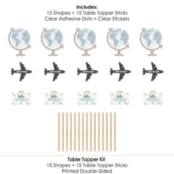 Big Dot Of Happiness Precious Cargo - Blue - Boy Baby Shower Centerpiece Sticks - Table Toppers - Set Of 15 -Anagram Shop GUEST d5beff29 d02c 42cb aa13 bbb363fe8b46