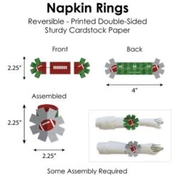 Big Dot Of Happiness End Zone - Football - Baby Shower Or Birthday Party Paper Charger And Table Decorations - Chargerific Kit - Place Setting For 8 -Anagram Shop GUEST d5de926d 1970 4d8e 861d cf75b4149bfc