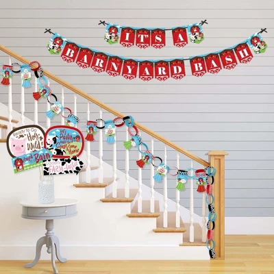 Big Dot Of Happiness Farm Animals - Banner And Photo Booth Decorations - Barnyard Baby Shower Or Birthday Party Supplies Kit - Doterrific Bundle 2 Big Dot Of Happiness Farm Animals - Banner And Photo Booth Decorations - Barnyard Baby Shower Or Birthday Party Supplies Kit - Doterrific Bundle - Image 2