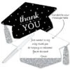 Big Dot Of Happiness Silver - Tassel Worth The Hassle - Shaped Thank You Cards - Graduation Party Thank You Note Cards With Envelopes - Set Of 12